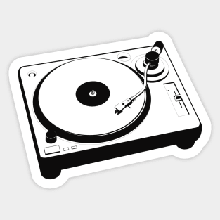 pop art vinyl turntable Sticker